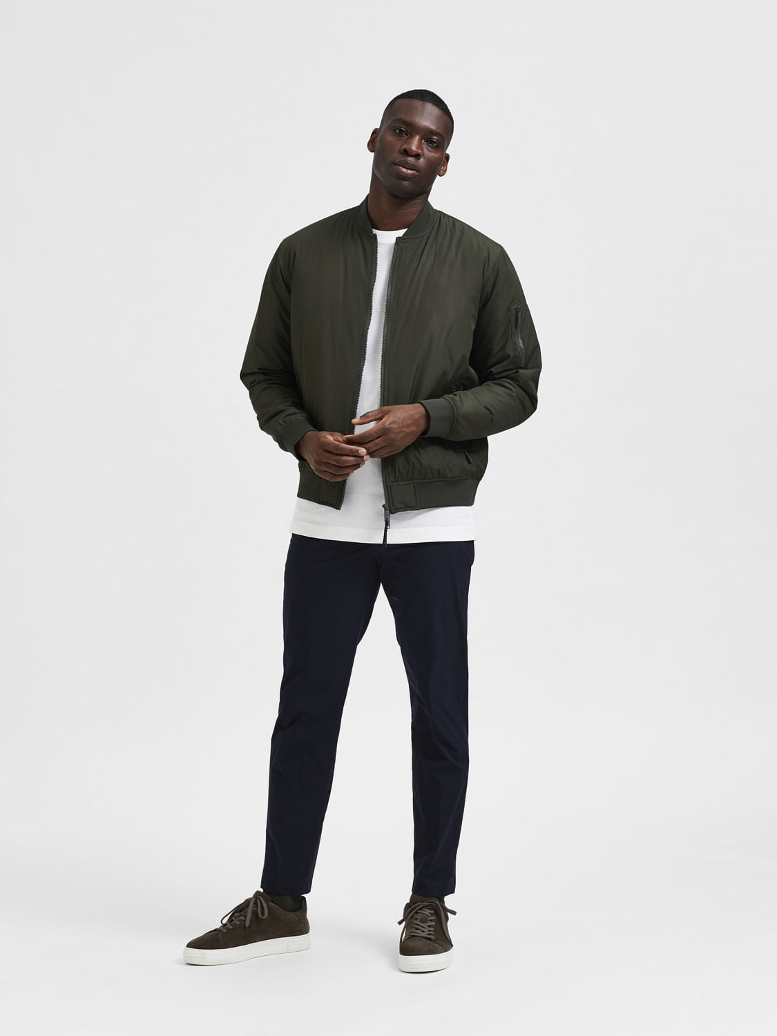 Dark Green Bomber Jacket