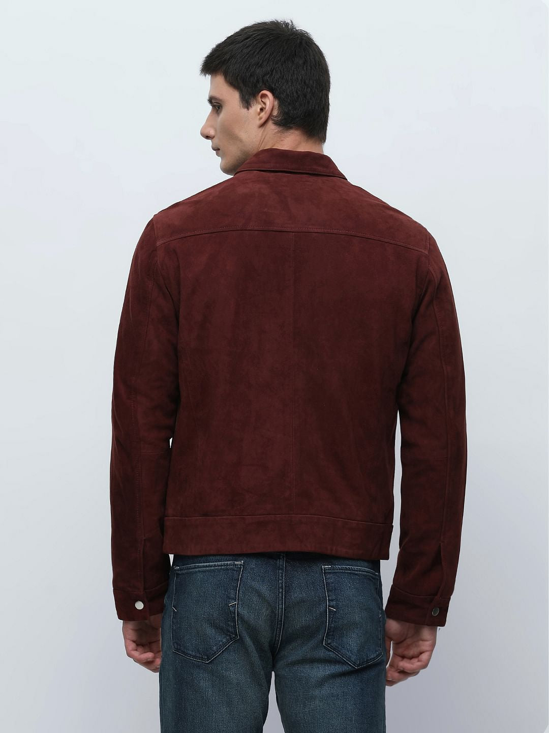 Maroon Suede Jacket