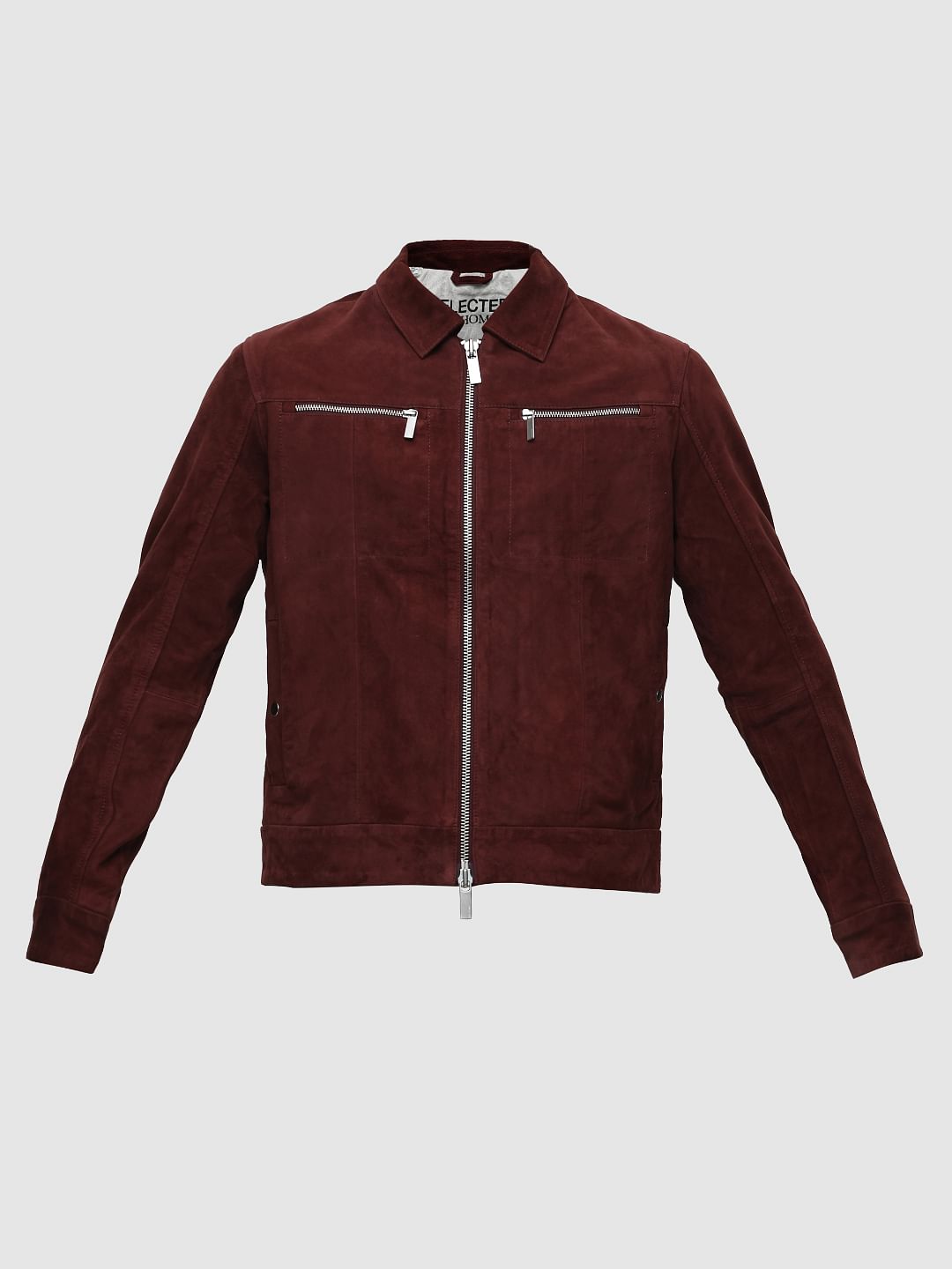Maroon Suede Jacket