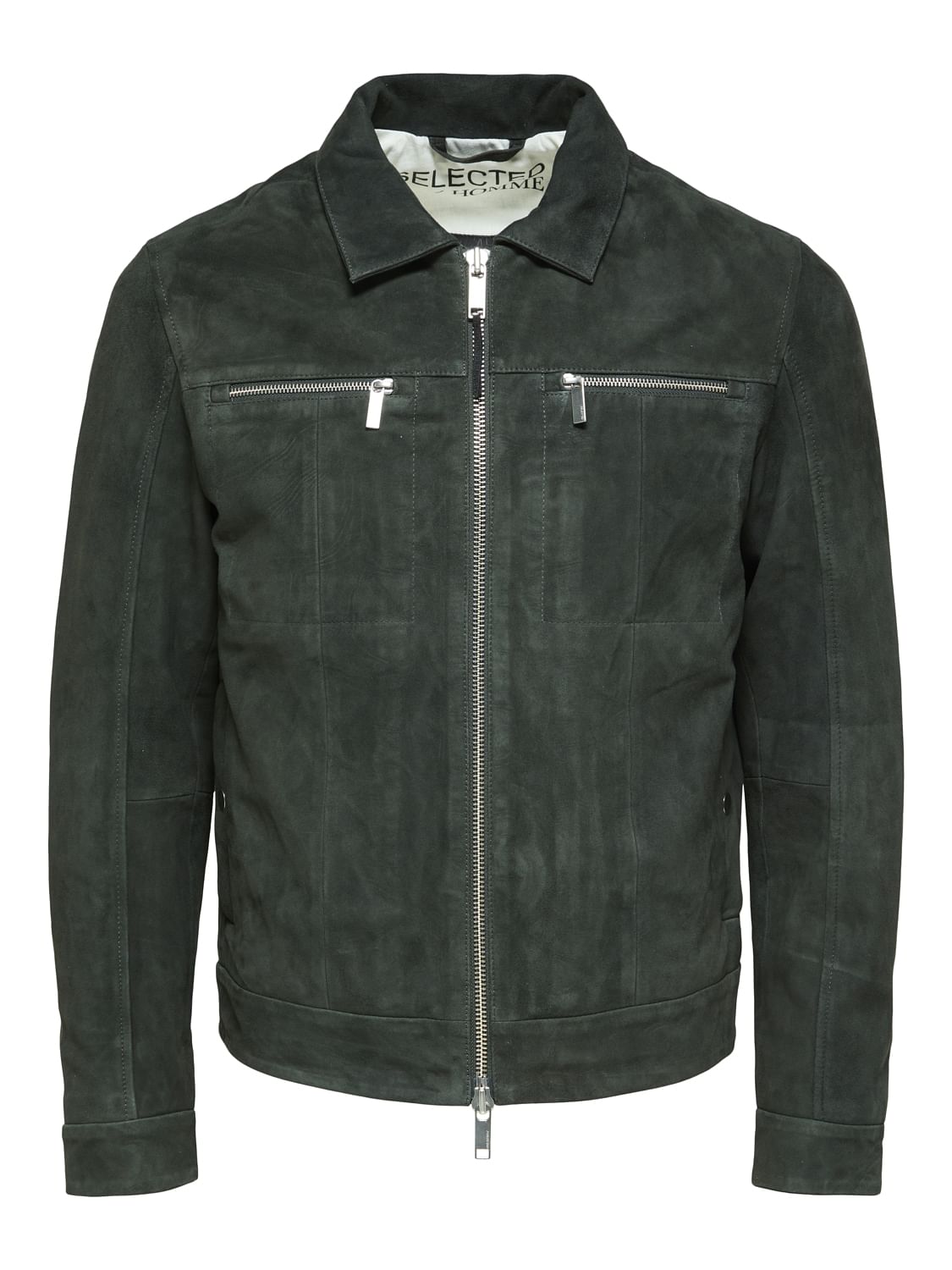 Dark Green Suede Jacket