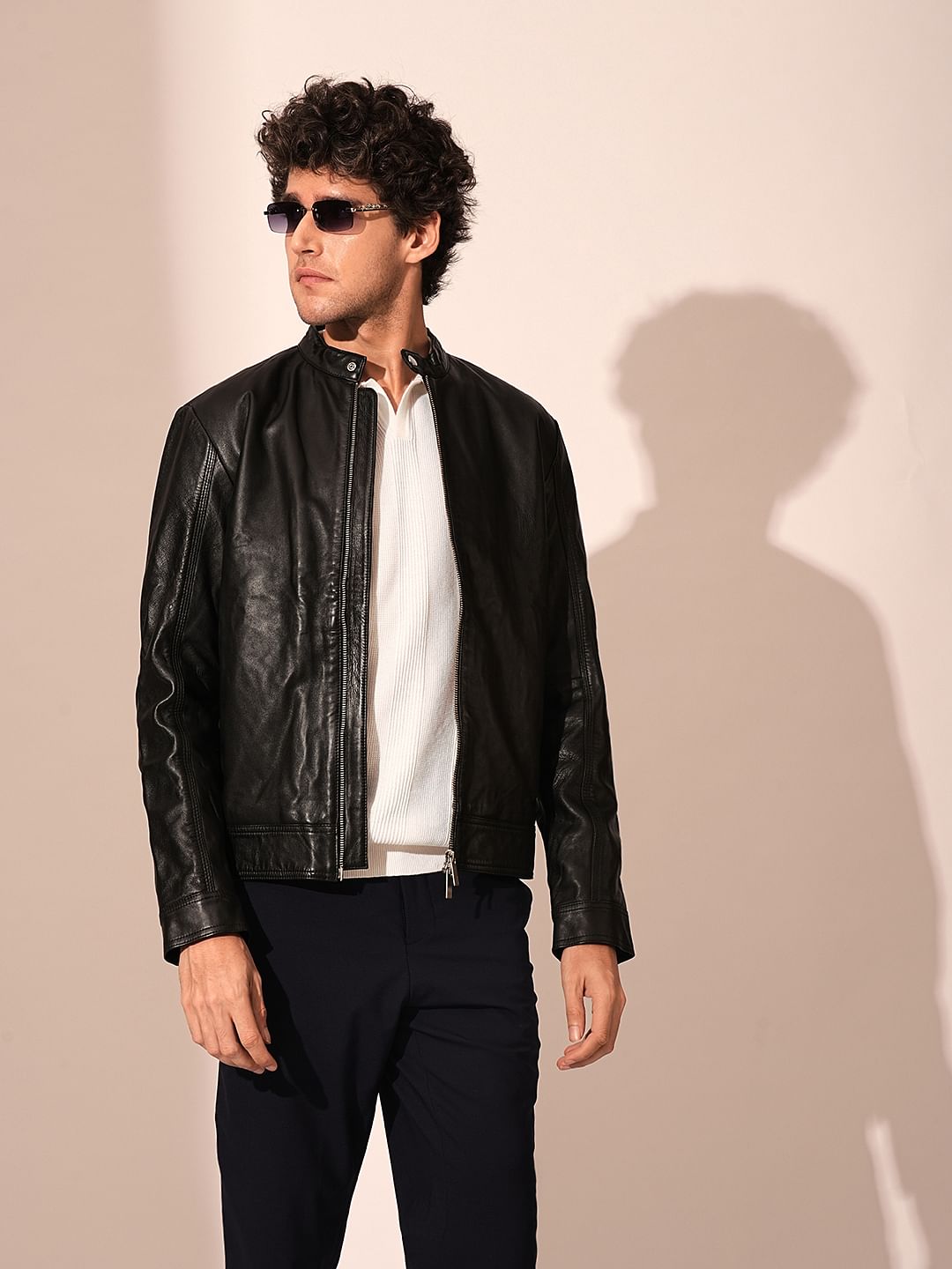 Beige Structured Knit Organic Cotton Polo