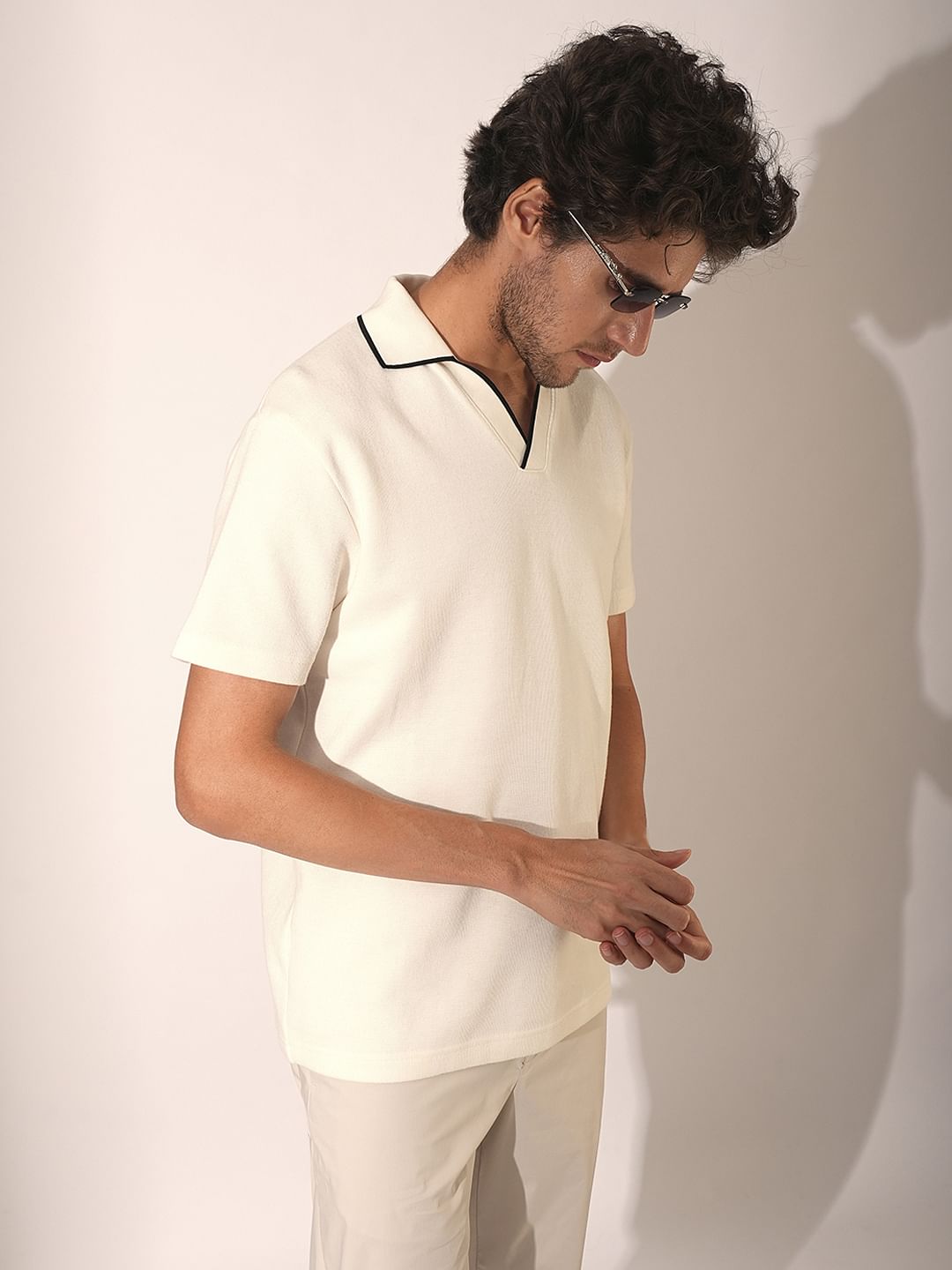Off-White Organic Cotton Polo