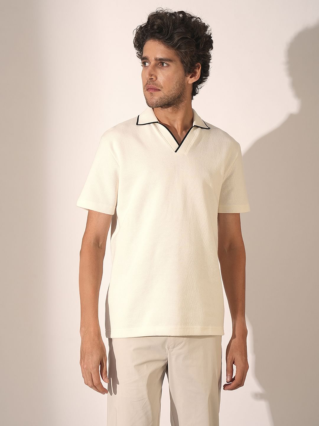 Off-White Organic Cotton Polo