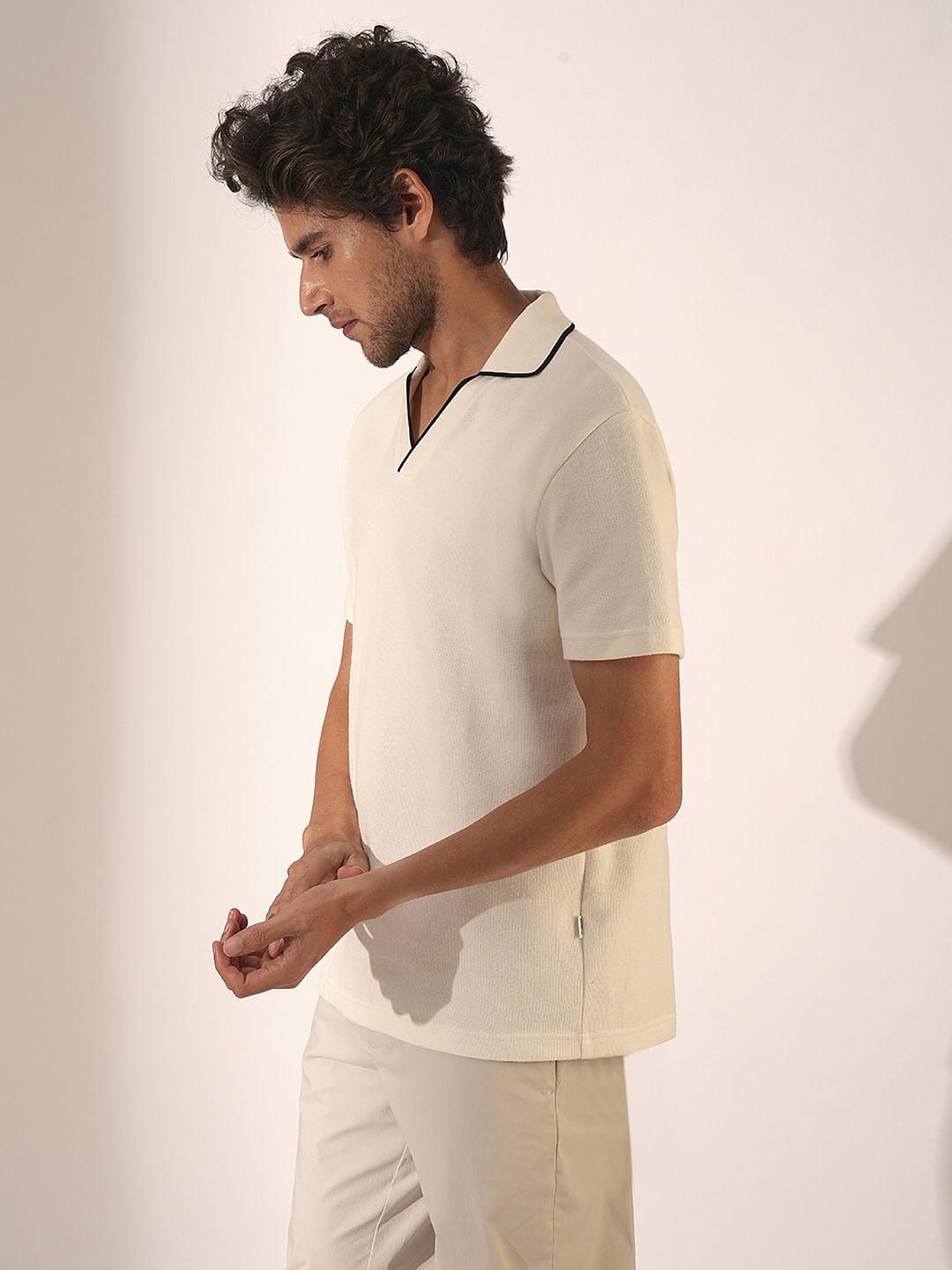 Off-White Organic Cotton Polo