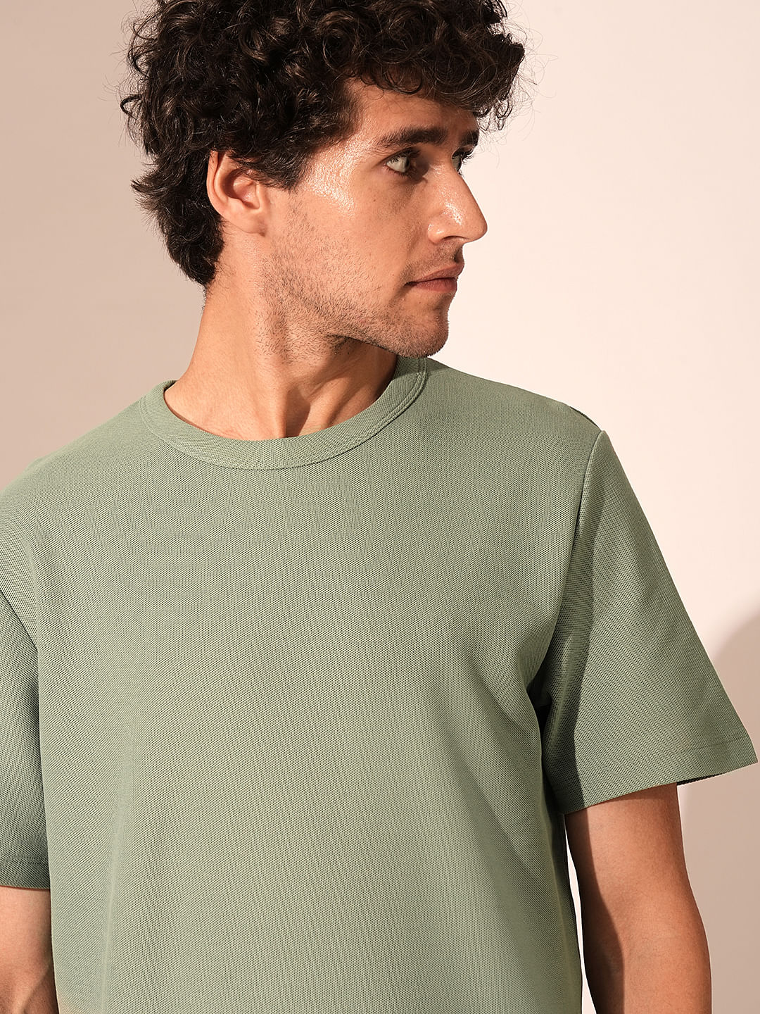 Green Pique Organic Cotton T-Shirt