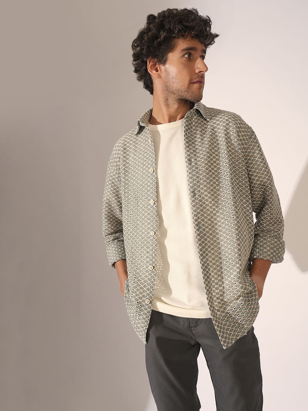 Off-White Pique Organic Cotton T-Shirt