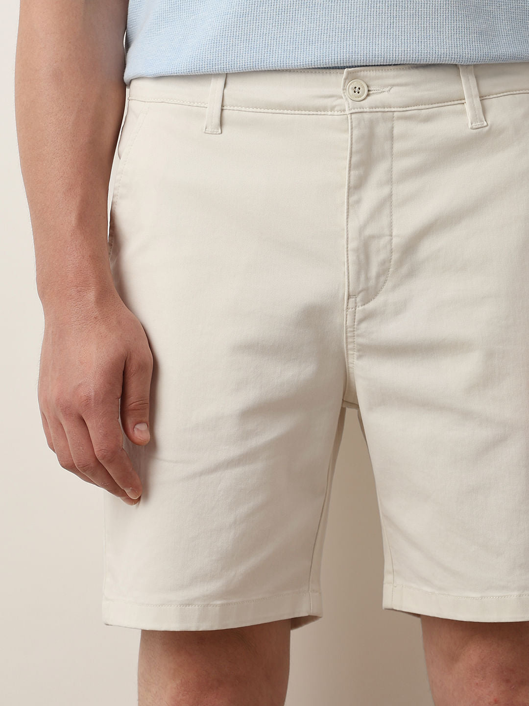 Off-White Mid Rise Chino Shorts