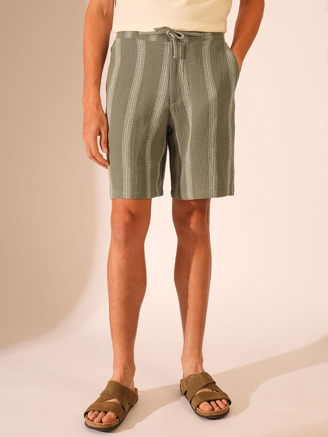 Green Organic Cotton Shorts