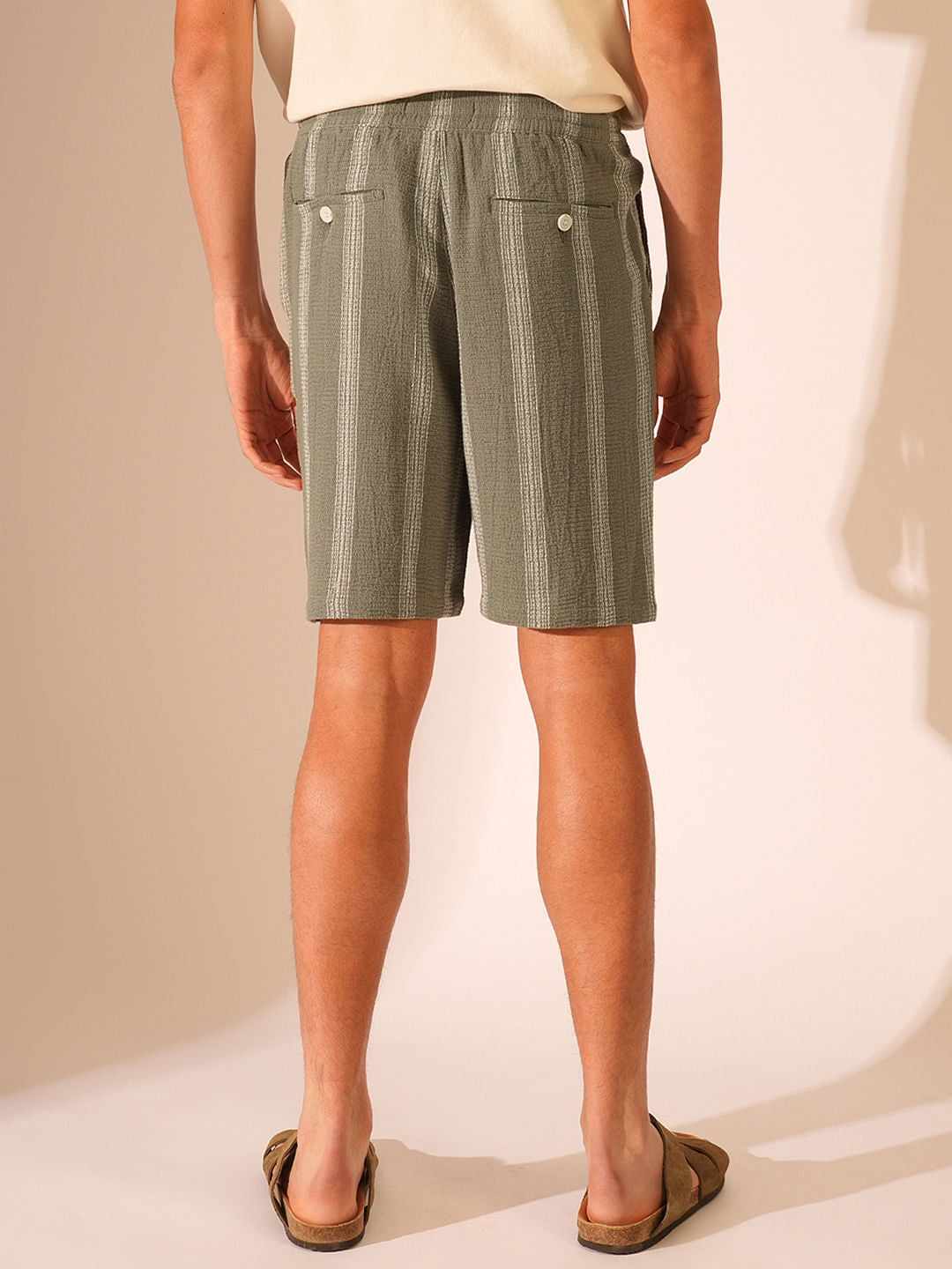 Green Organic Cotton Shorts