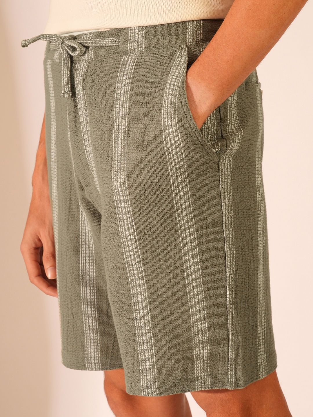 Green Organic Cotton Shorts