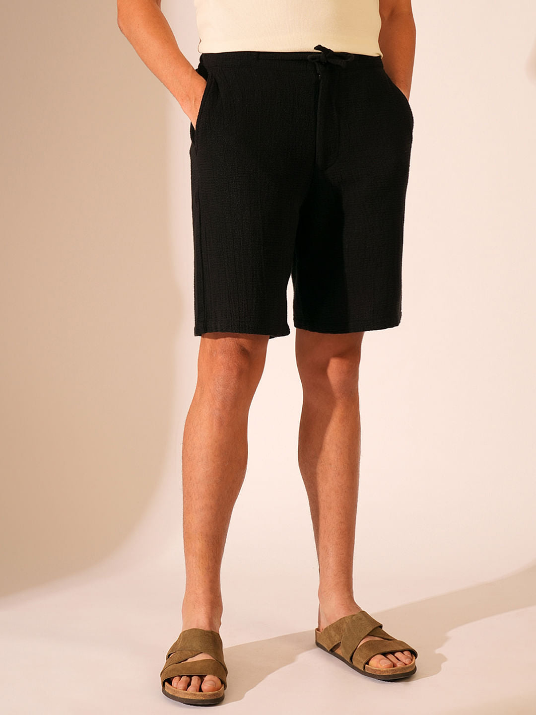 Black Organic Cotton Shorts