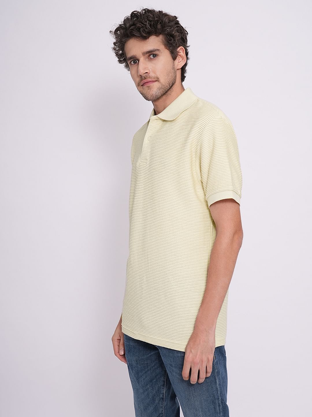 Beige Organic Cotton Structured Polo