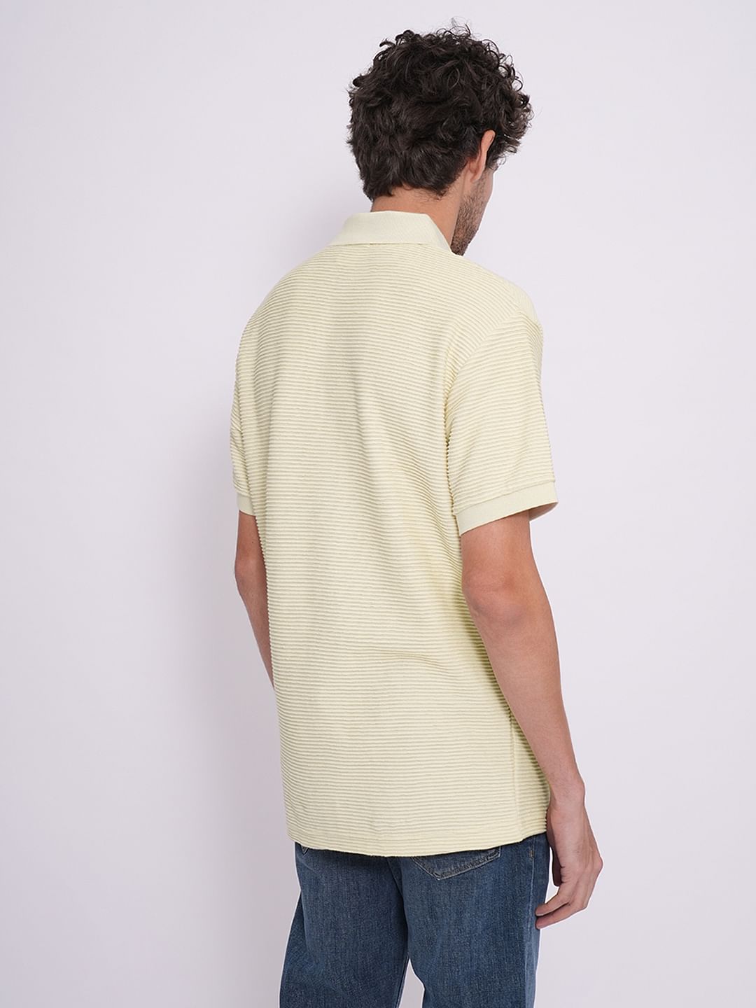 Beige Organic Cotton Structured Polo