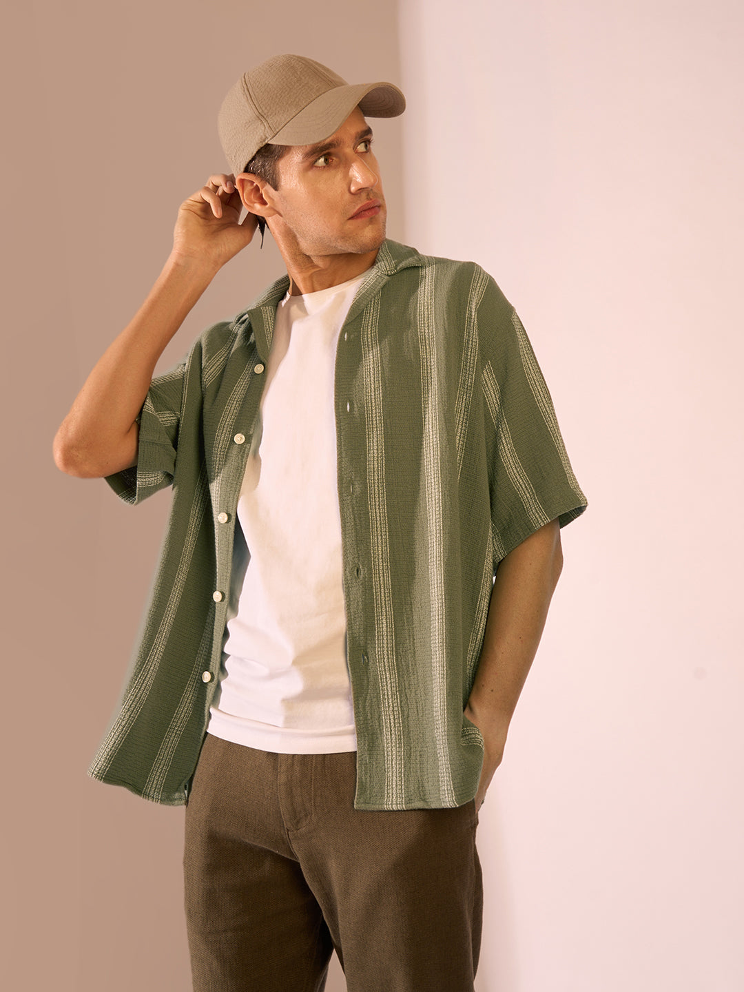 Organic Cotton Cuban Collar Shirt