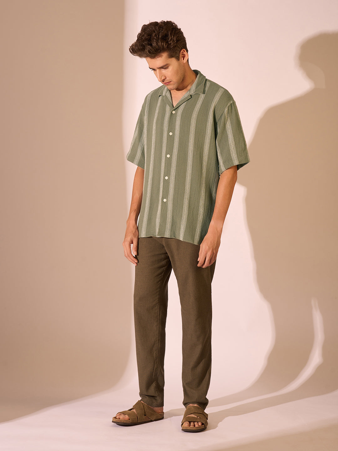 Organic Cotton Cuban Collar Shirt