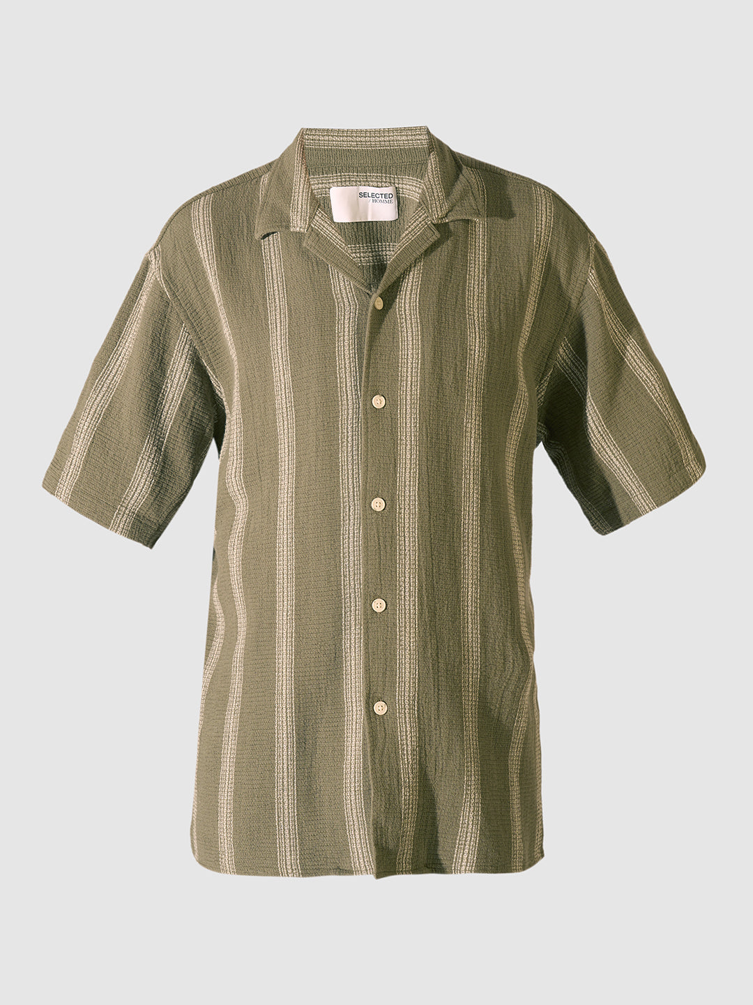 Organic Cotton Cuban Collar Shirt