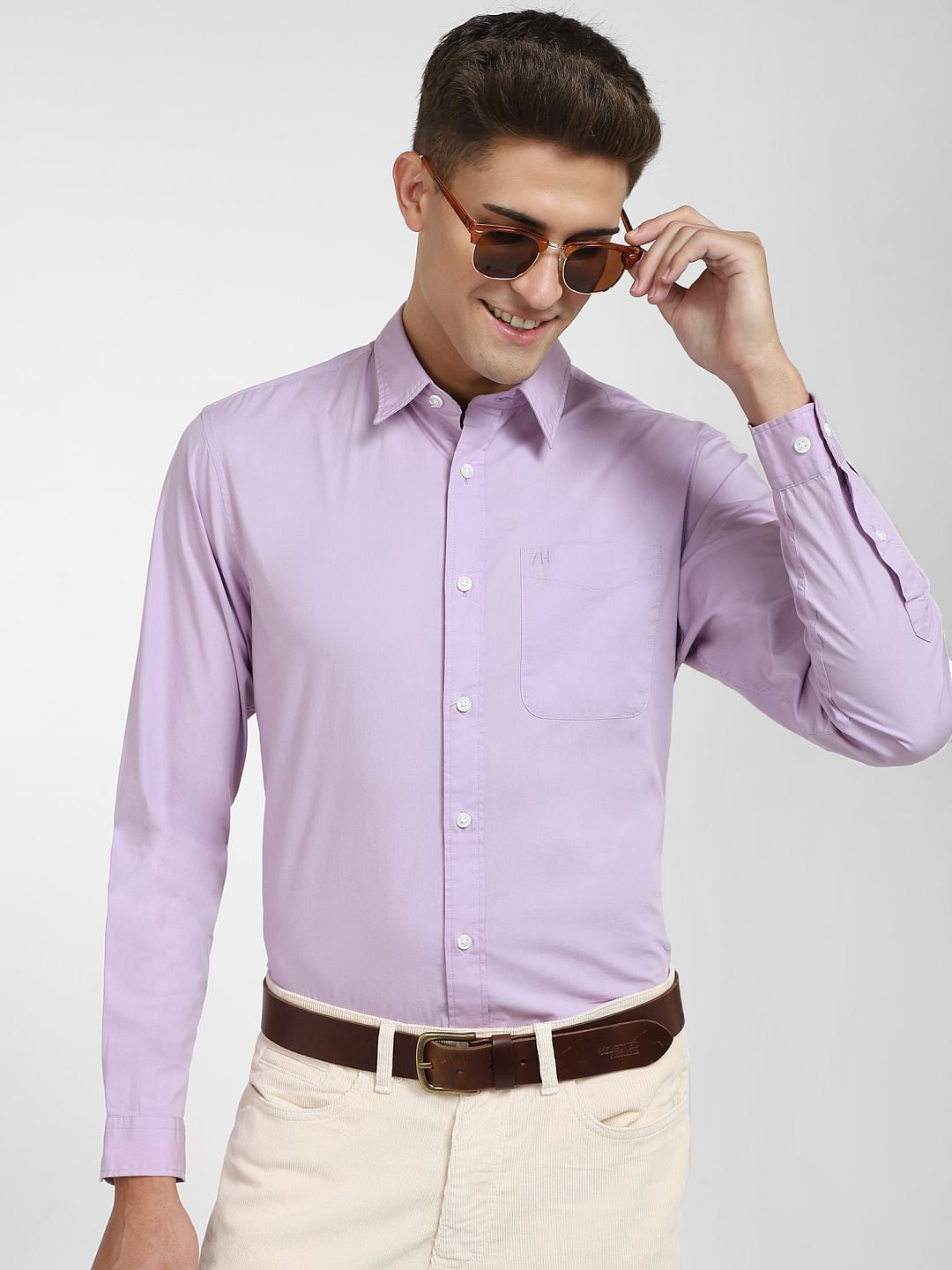 Lilac Formal Full Sleeves Shirt