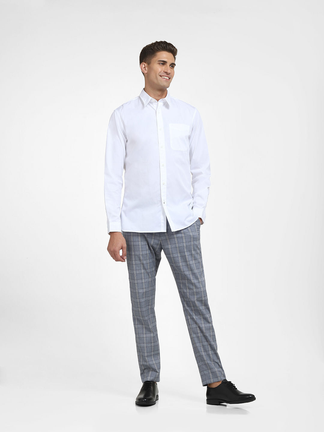 White Formal Full Sleeves Shirt