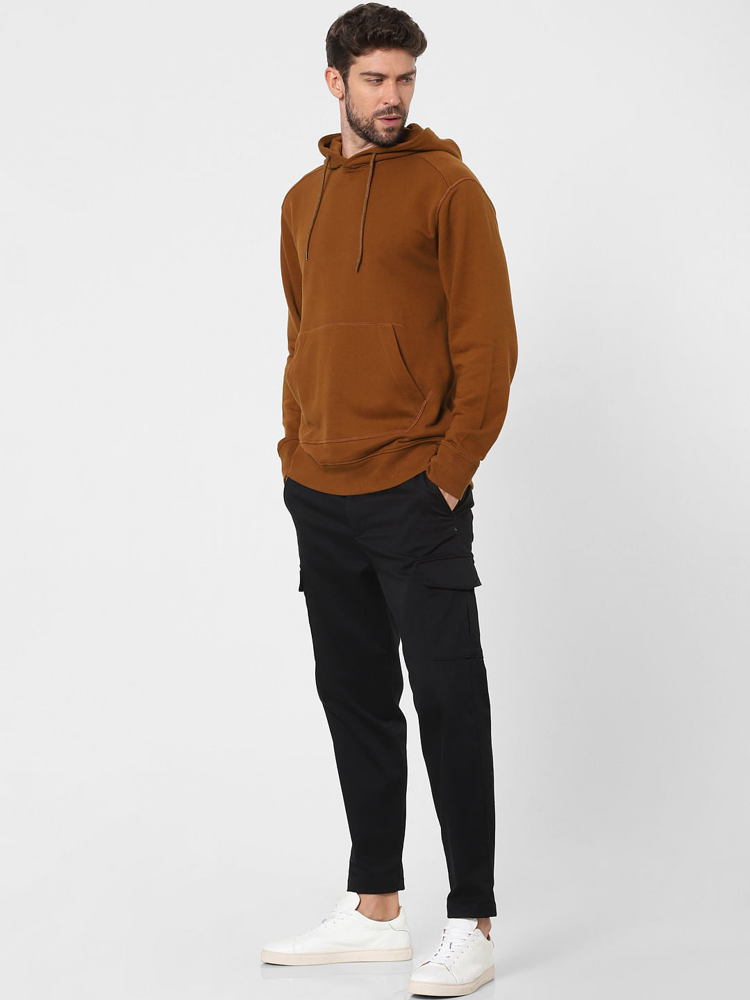 Brown Organic Cotton Hooded Sweatshirt