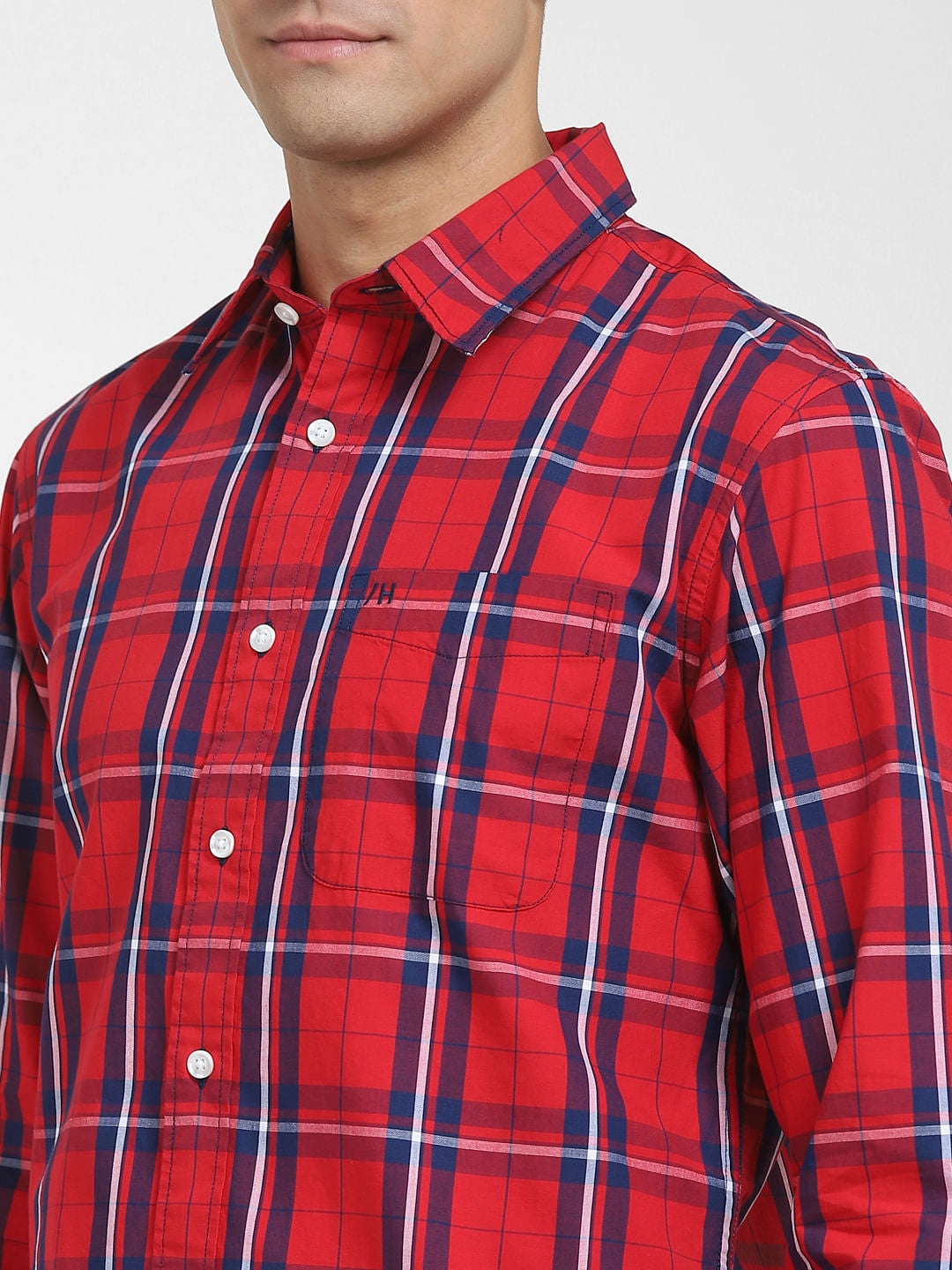 Red Check Full Sleeves Shirt