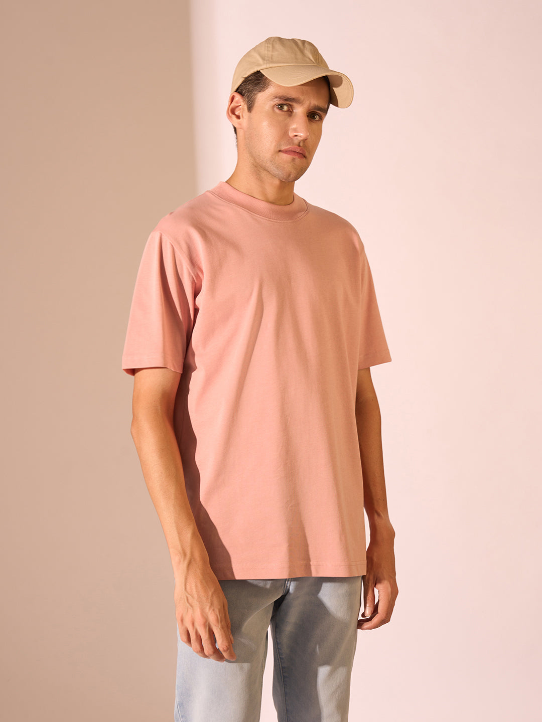 Tan Organic Cotton T-shirt