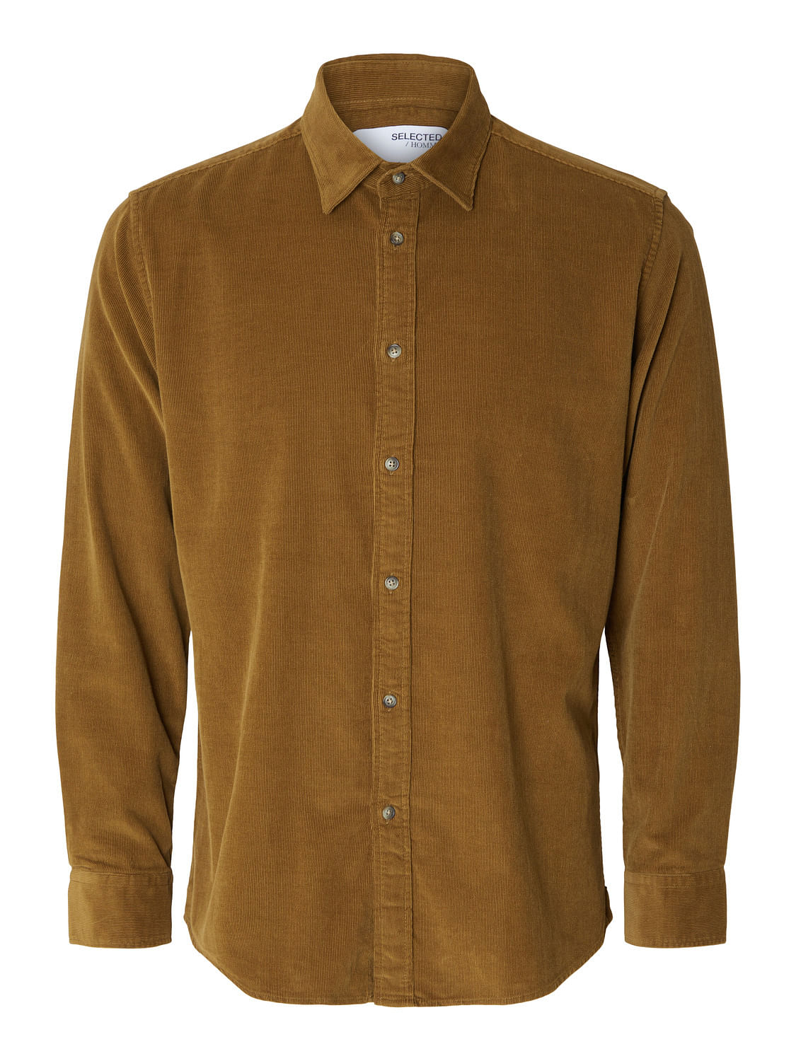 Brown Corduroy Full Sleeves Shirt