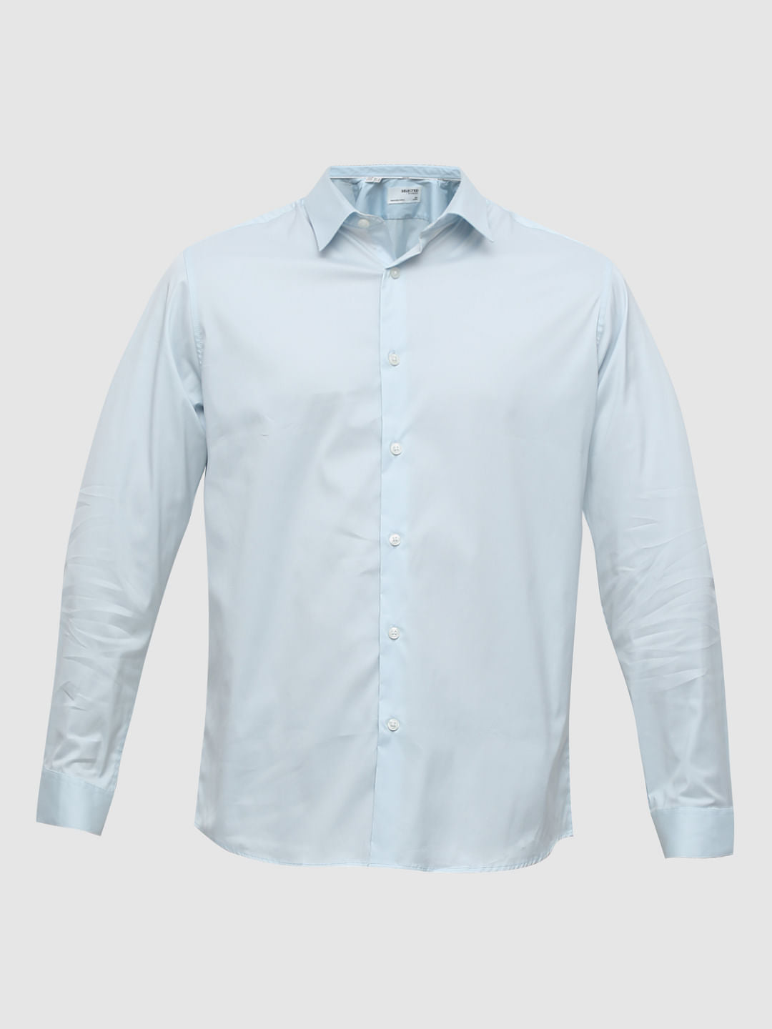 Light Blue Slim Full Sleeves Shirt