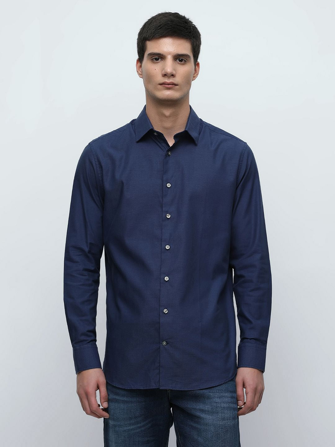 Dark Blue Organic Cotton Shirt