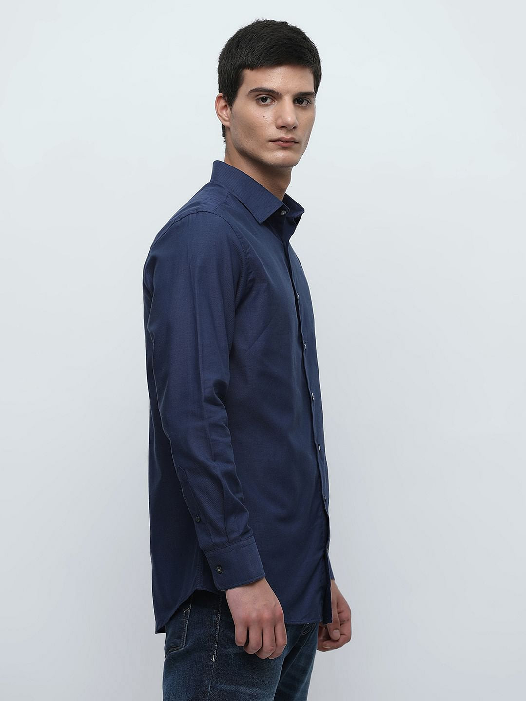 Dark Blue Organic Cotton Shirt
