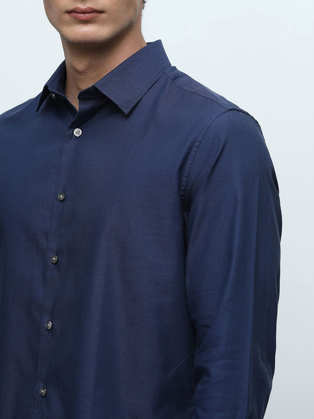 Dark Blue Organic Cotton Shirt