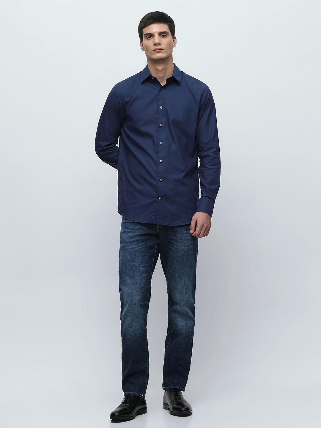 Dark Blue Organic Cotton Shirt
