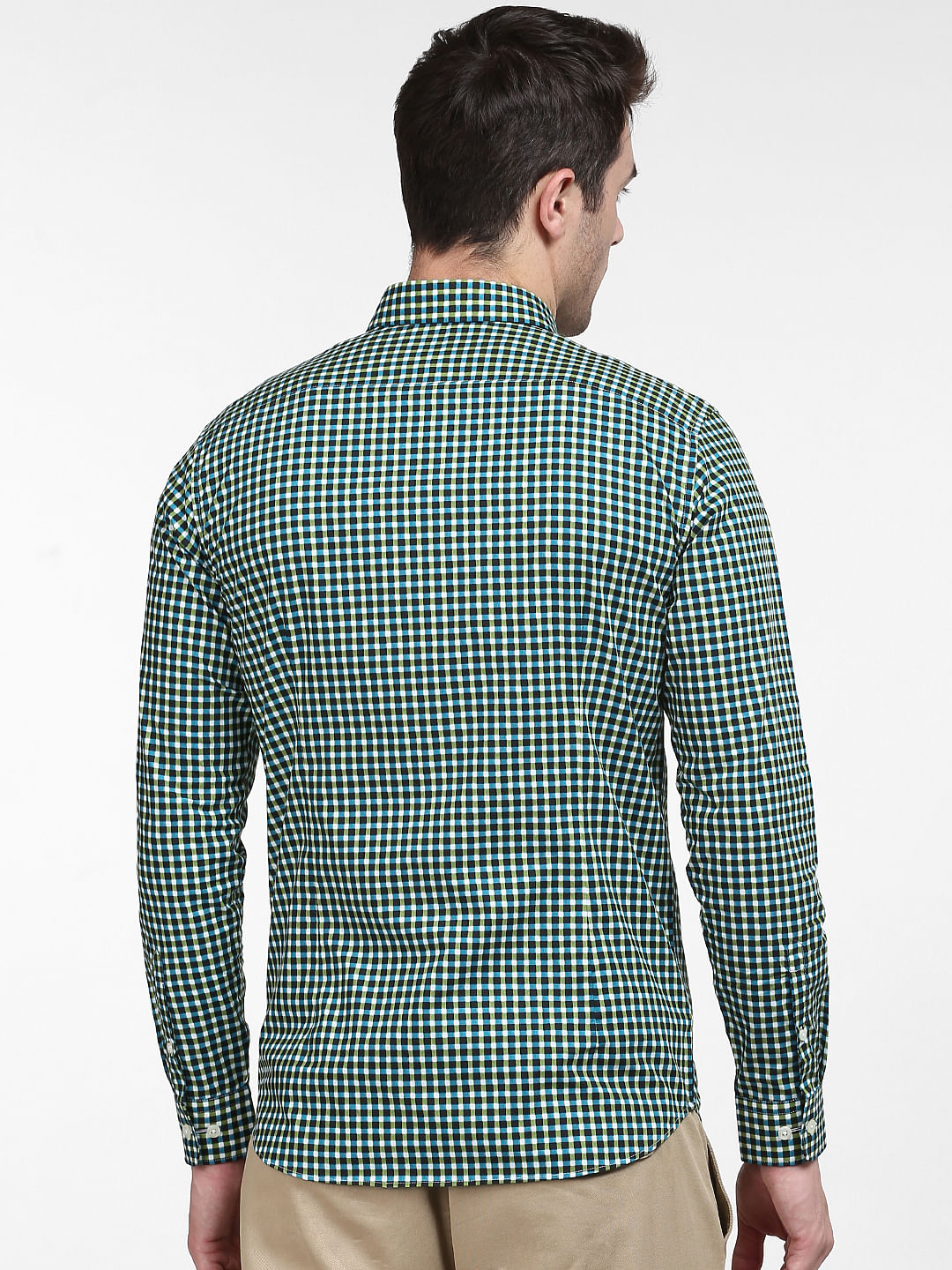 Blue Check Full Sleeves Shirt