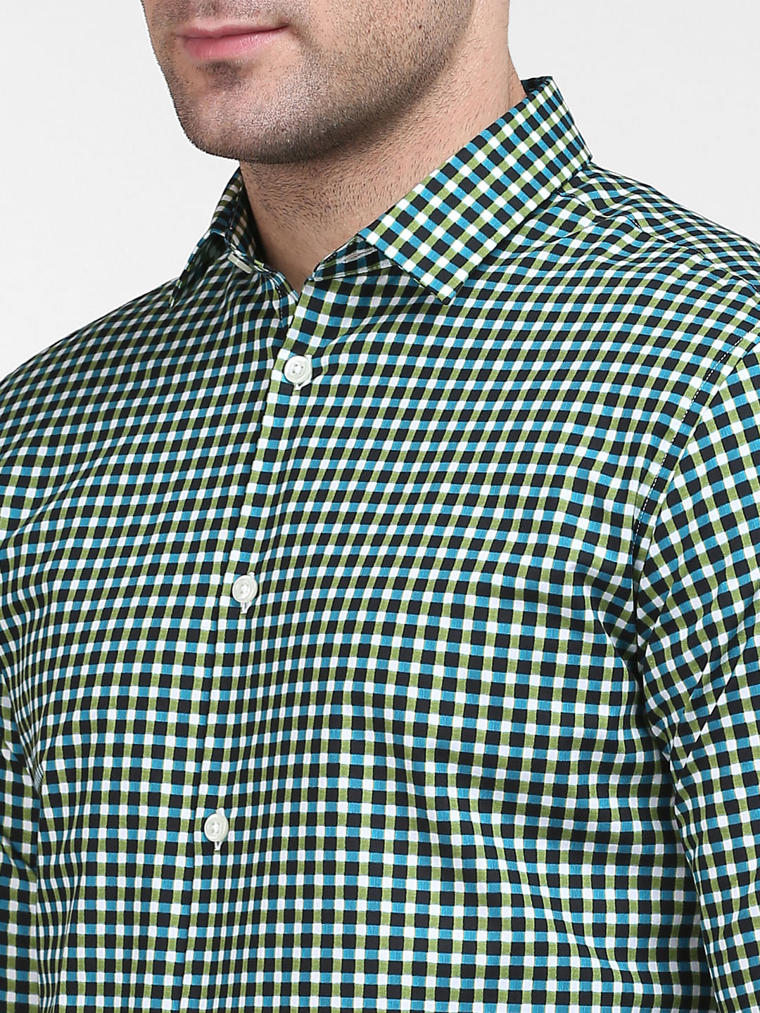 Blue Check Full Sleeves Shirt