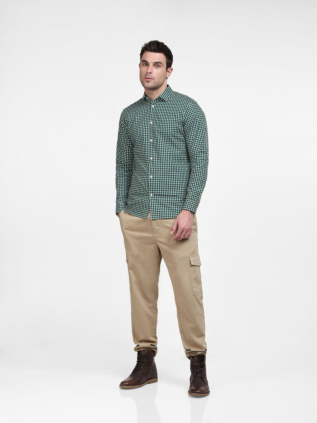 Blue Check Full Sleeves Shirt