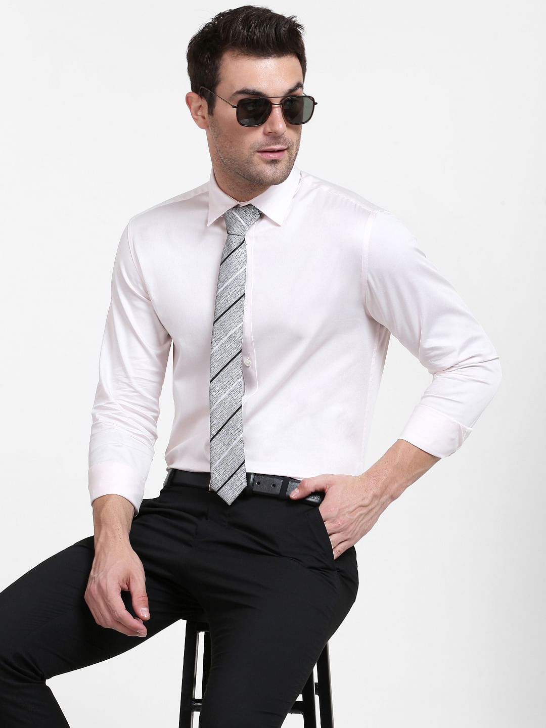 Light Pink Full Sleeves Shirt