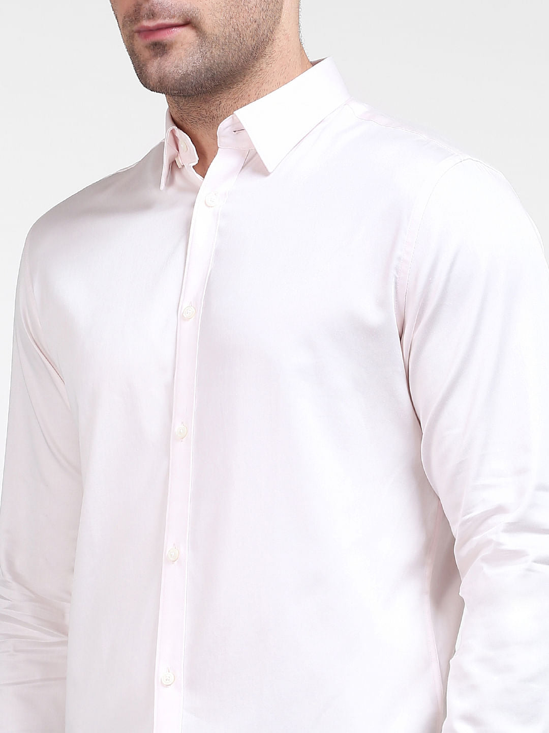 Light Pink Full Sleeves Shirt