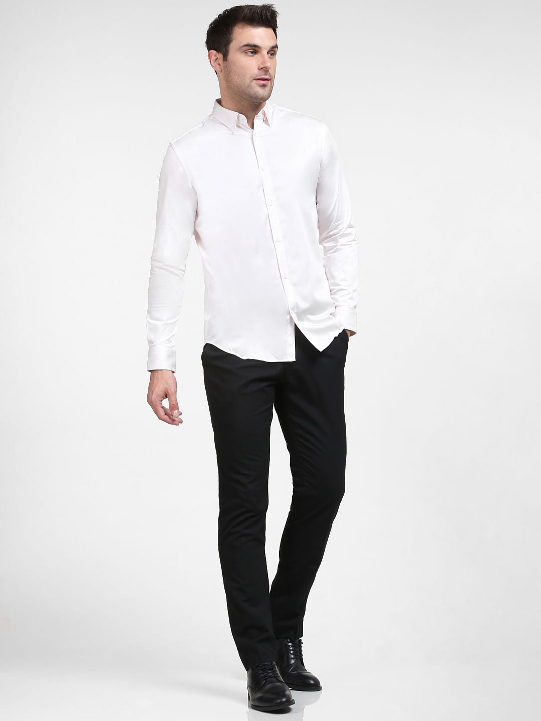 Light Pink Full Sleeves Shirt