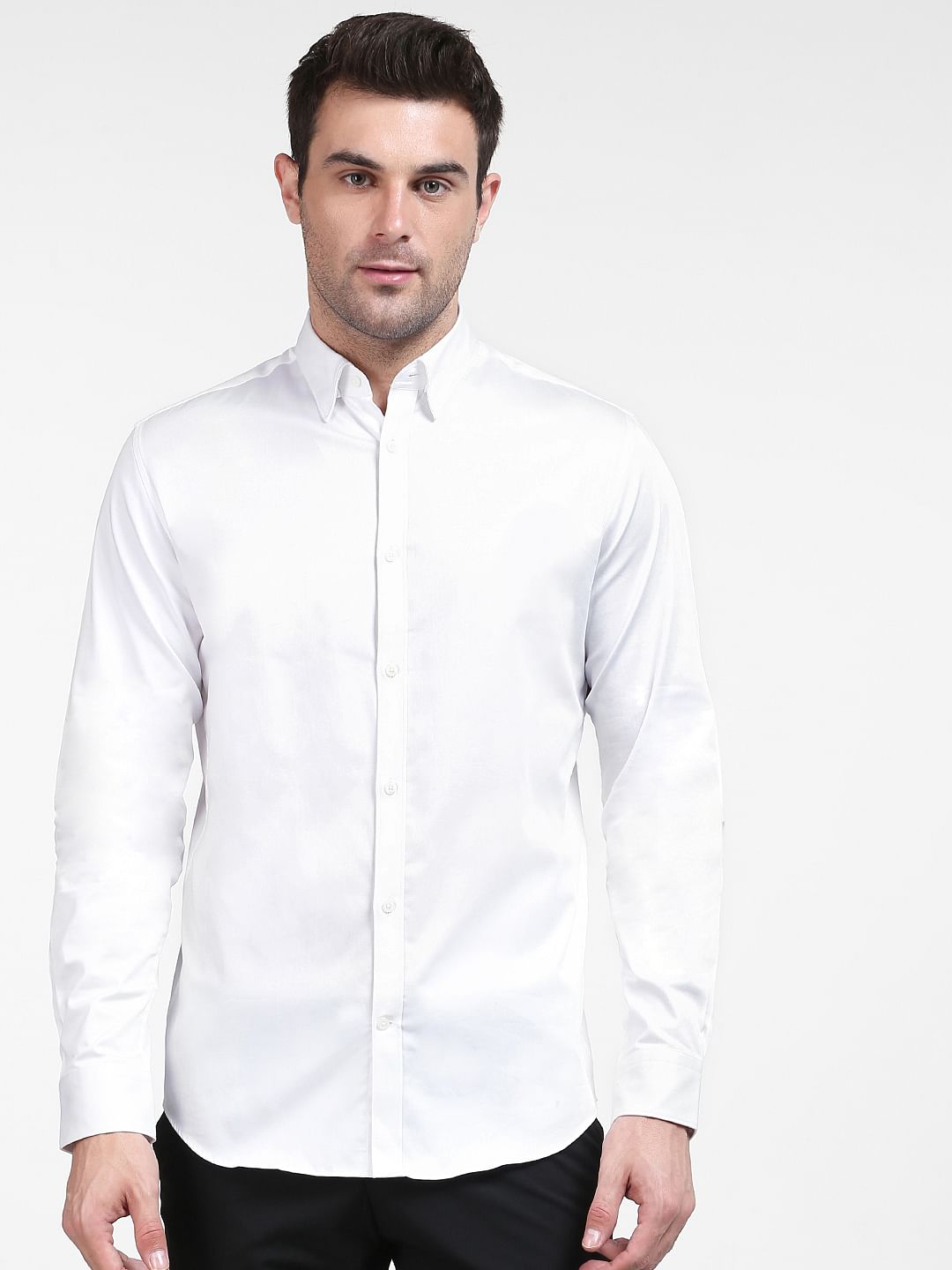 White Full Sleeves Shirt