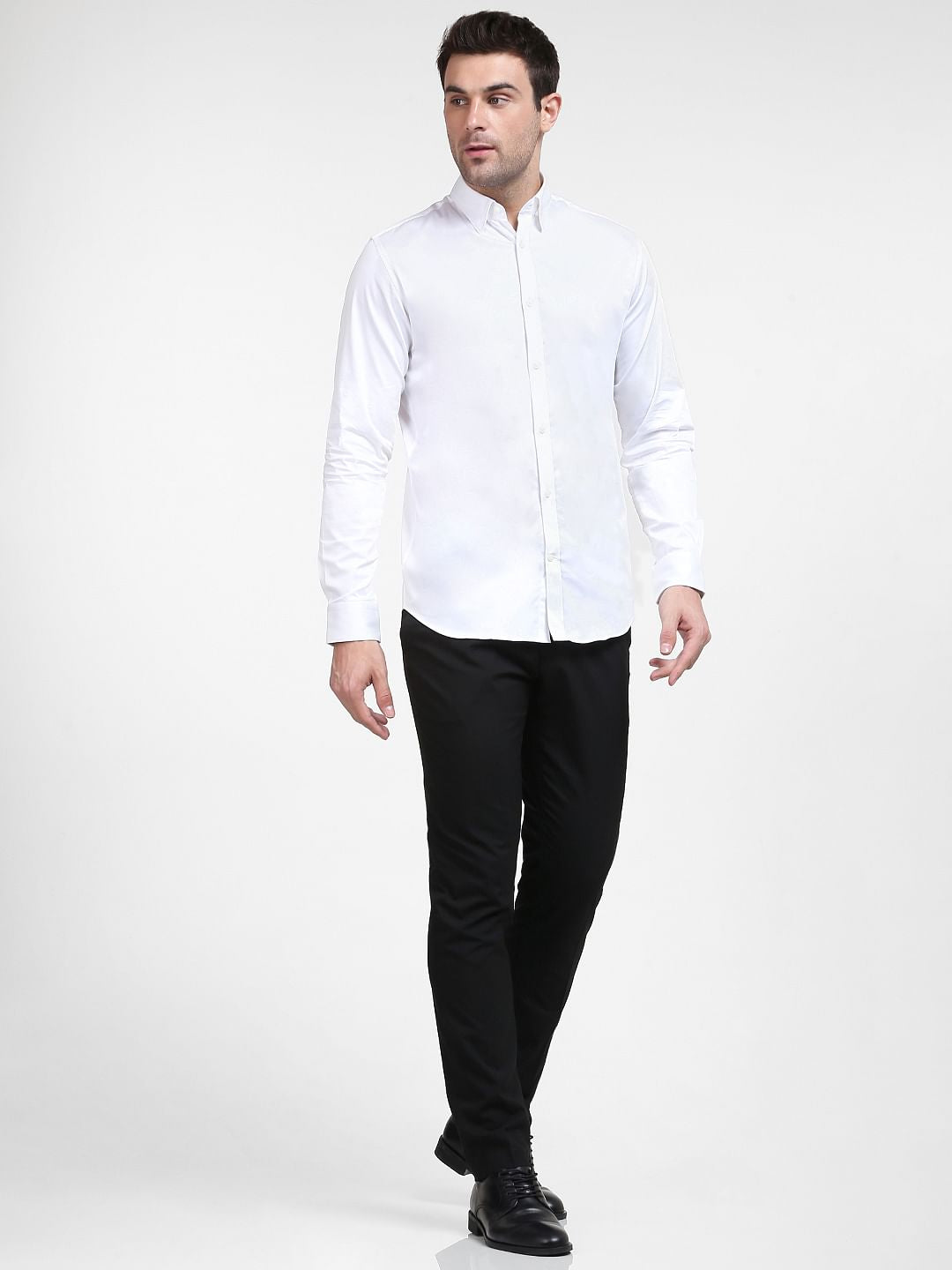 White Full Sleeves Shirt