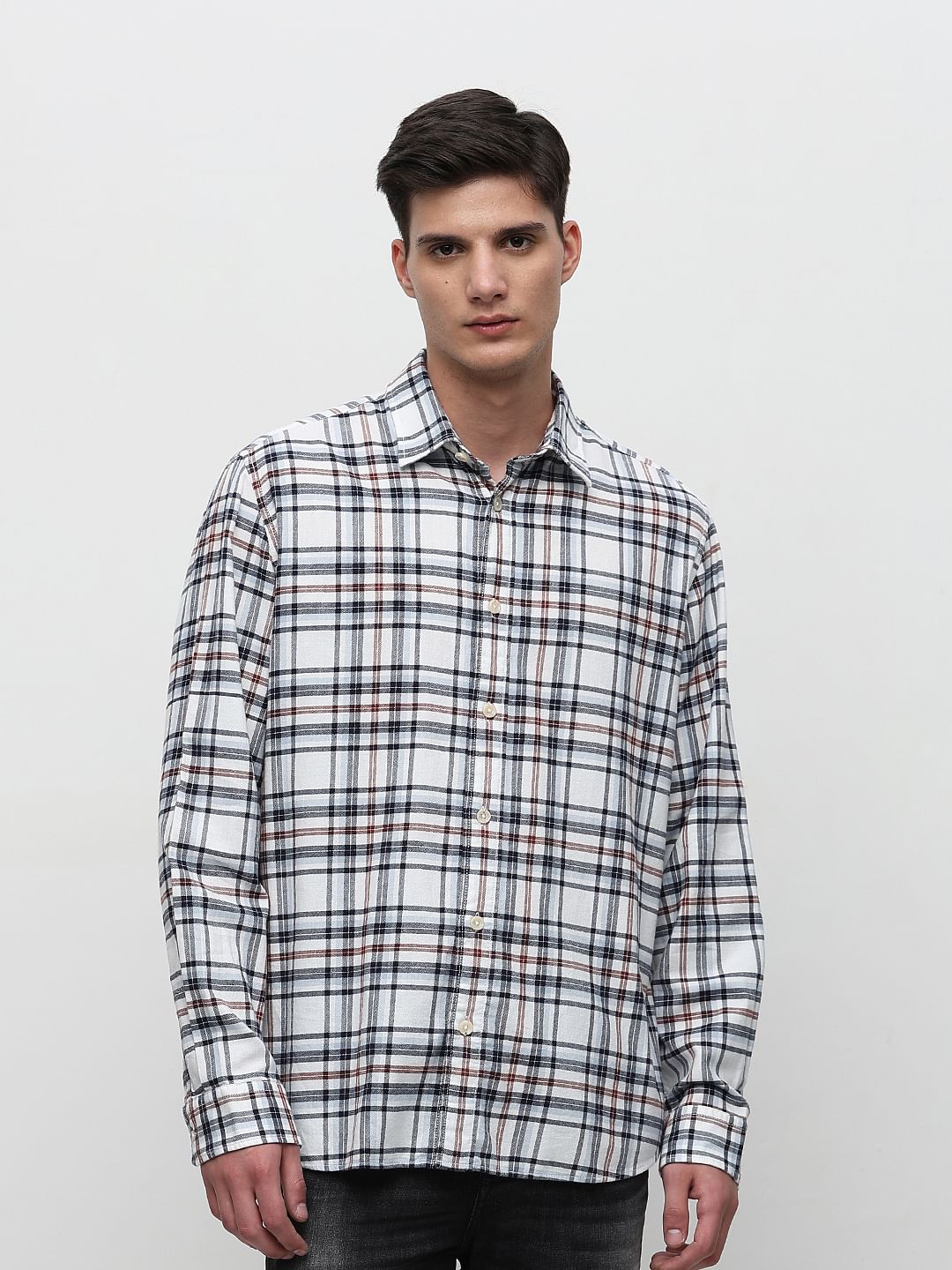 White Flannel Full Sleeve Shirt