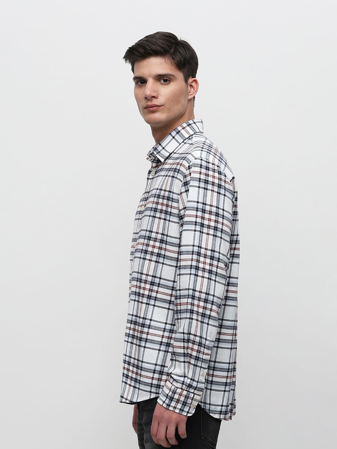 White Flannel Full Sleeve Shirt