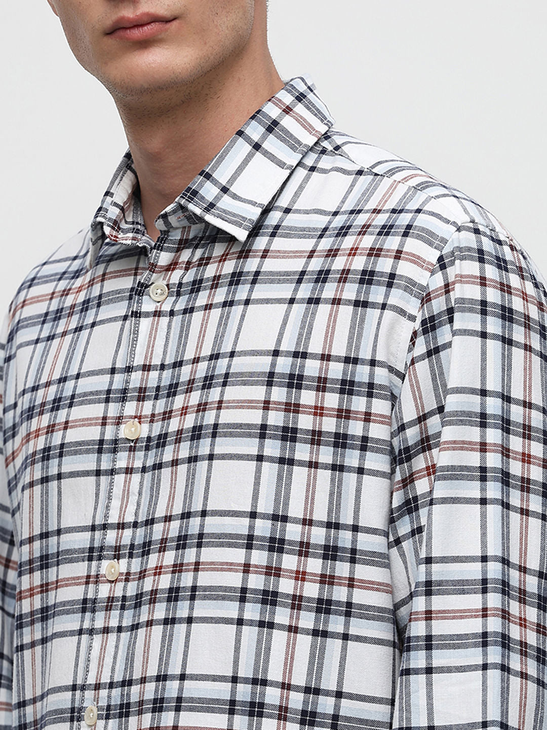 White Flannel Full Sleeve Shirt
