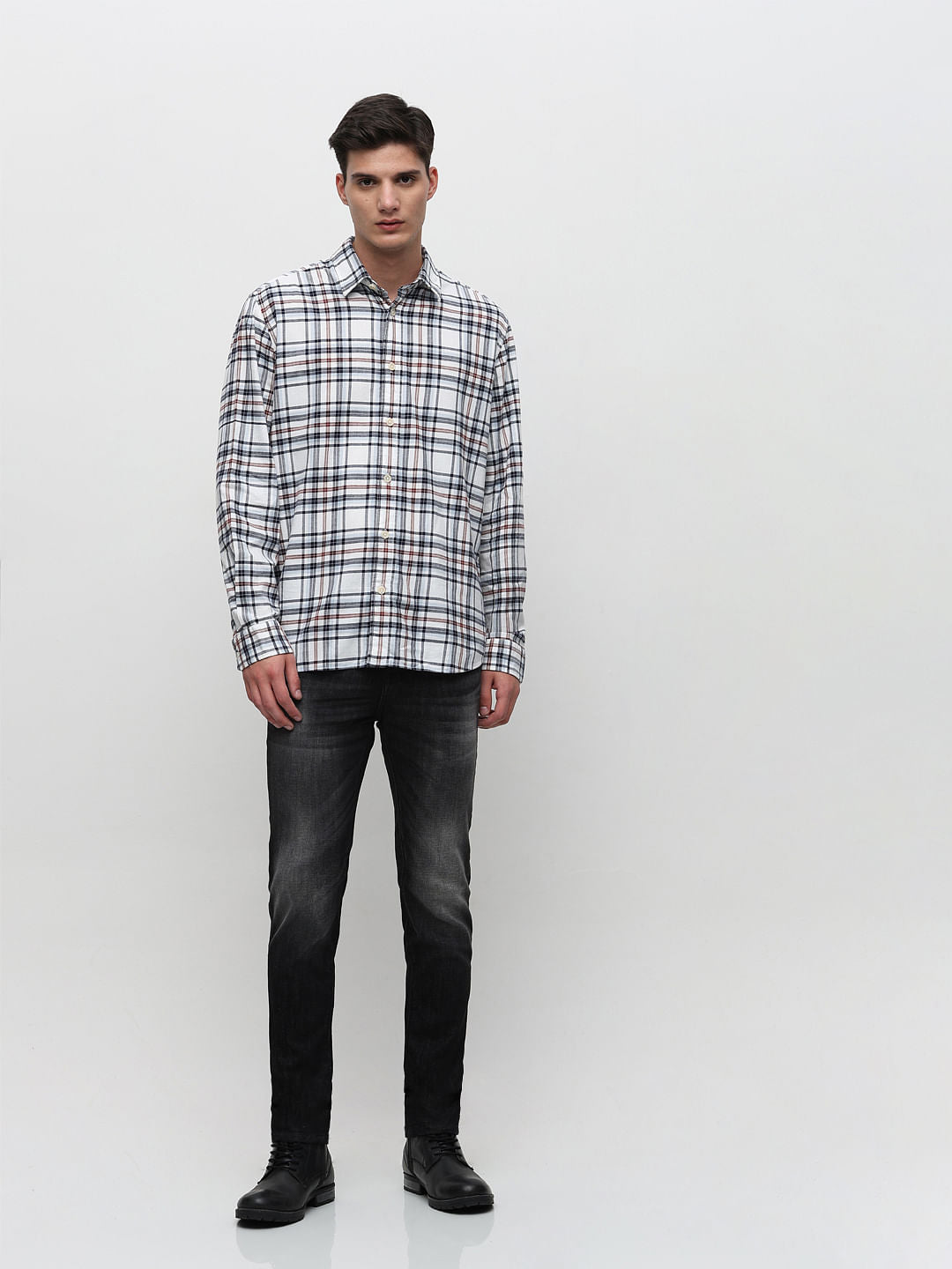 White Flannel Full Sleeve Shirt