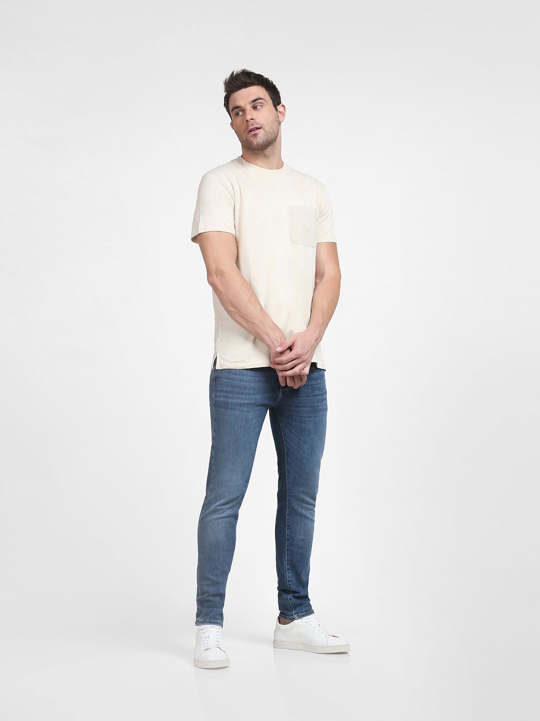 Beige Organic Cotton T-Shirt