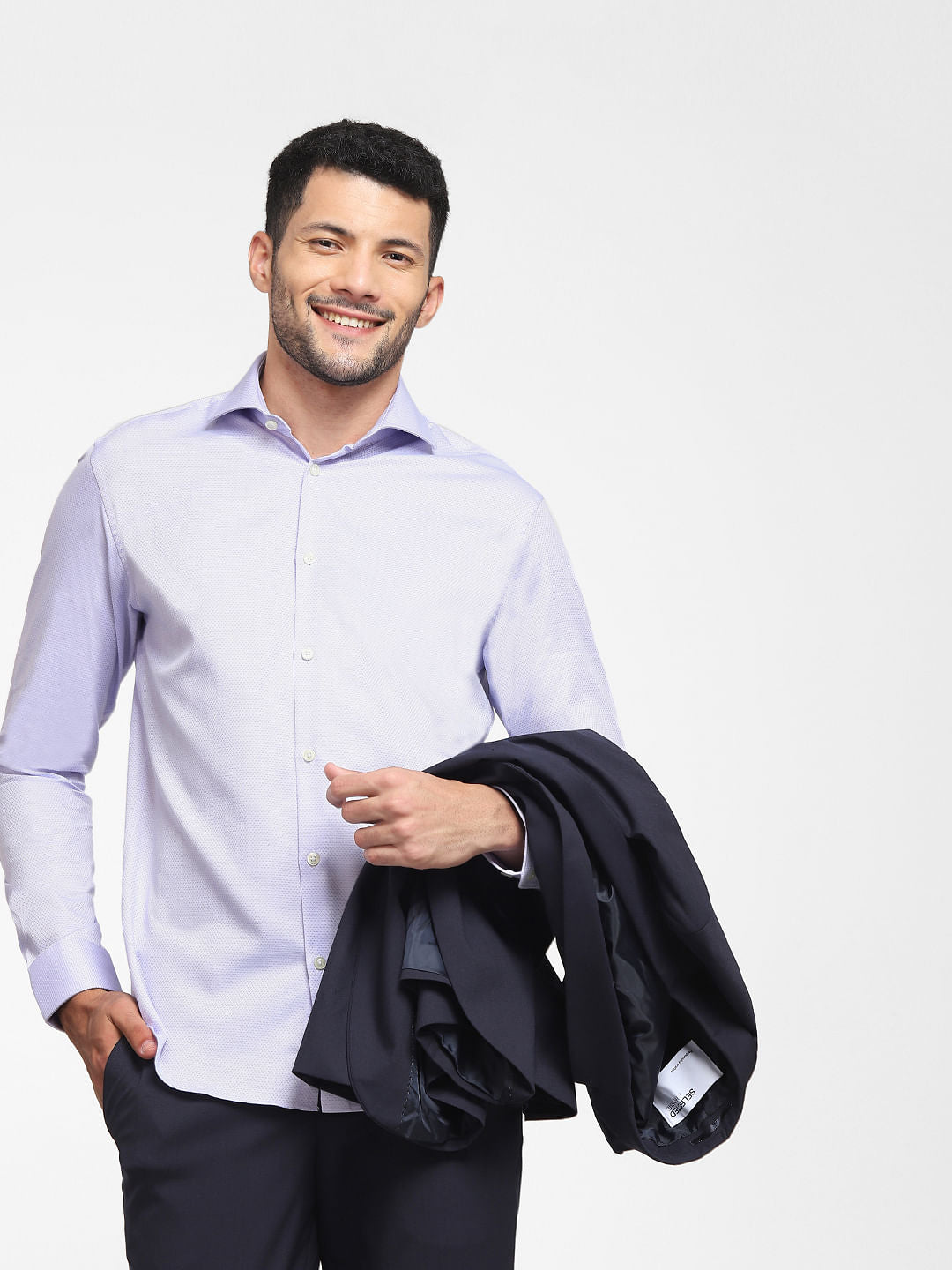 Purple Formal Full Sleeves Shirt