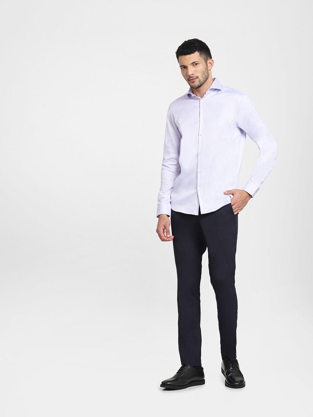 Purple Formal Full Sleeves Shirt