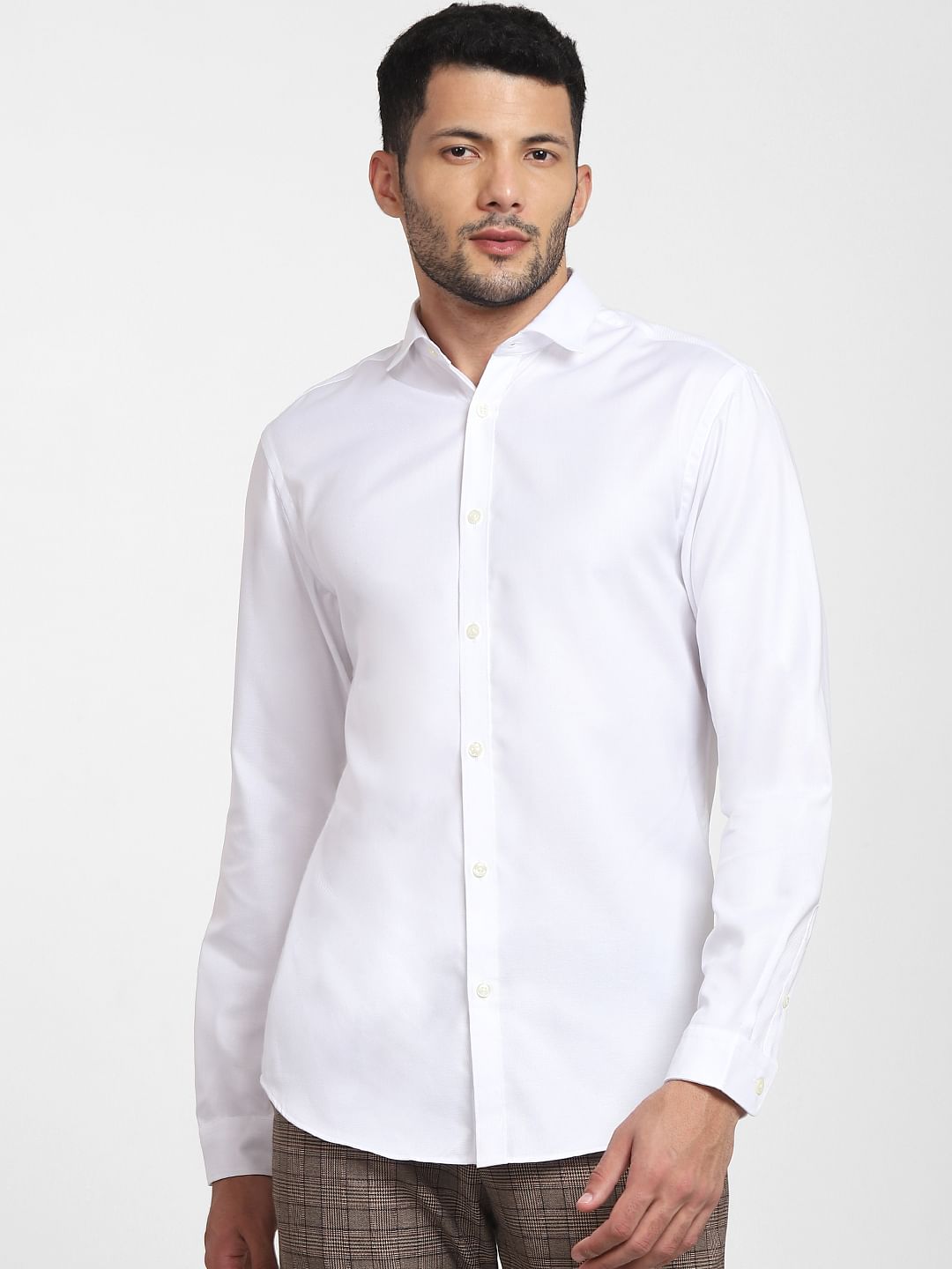 White Full Sleeves Shirt
