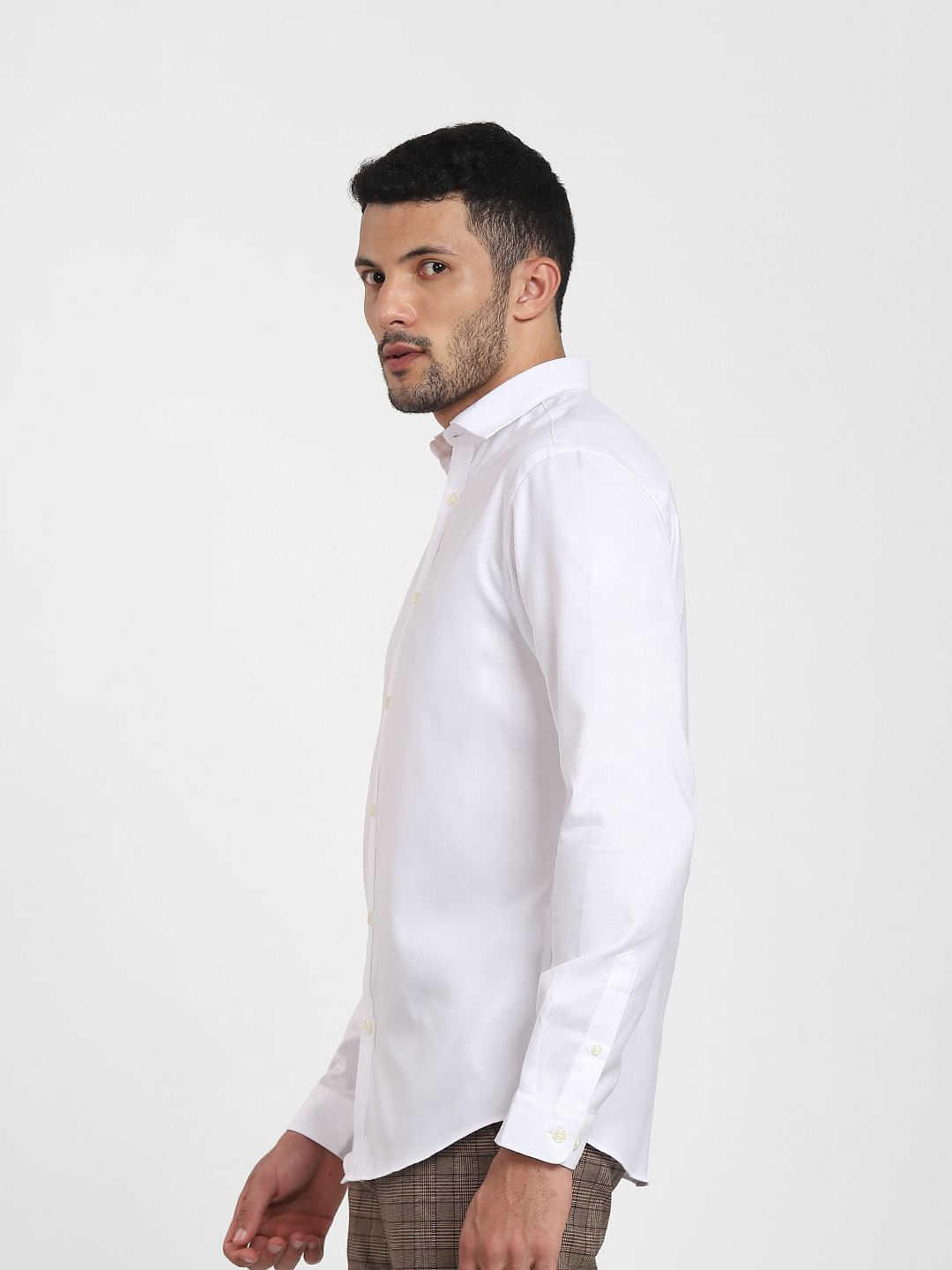 White Full Sleeves Shirt