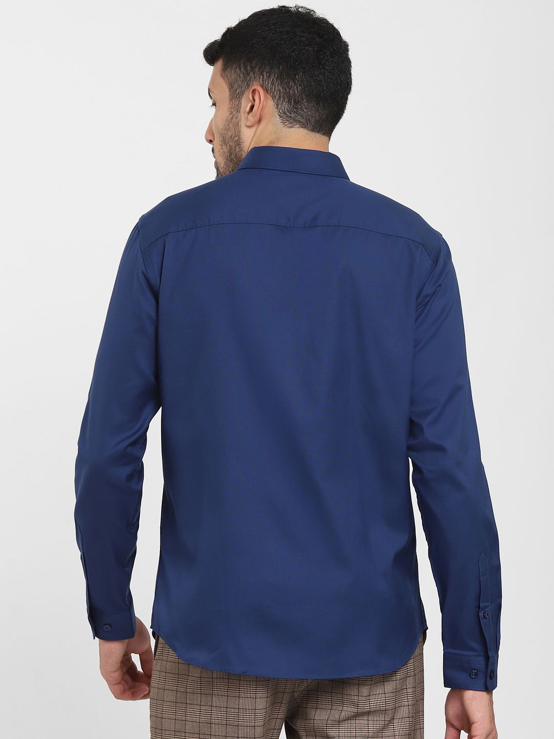 Blue Formal Full Sleeves Shirt