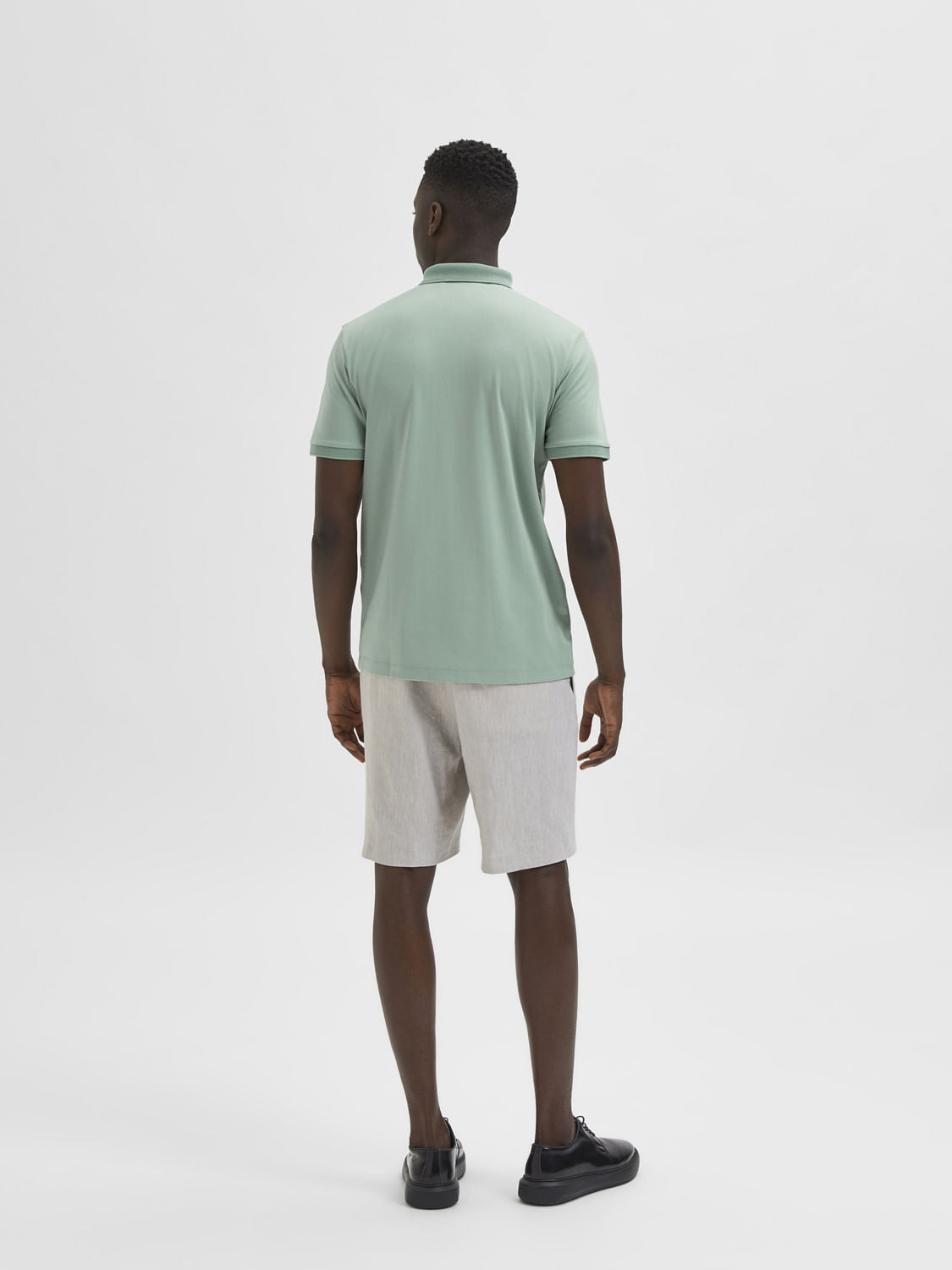 Green Organic Cotton Polo Neck T-Shirt